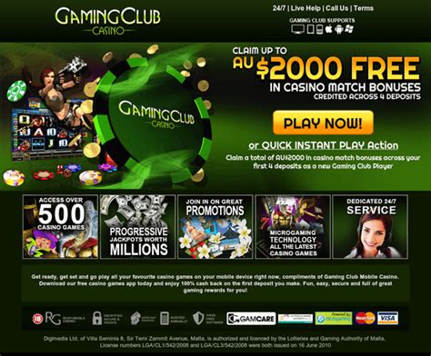 gaming club online flash casino